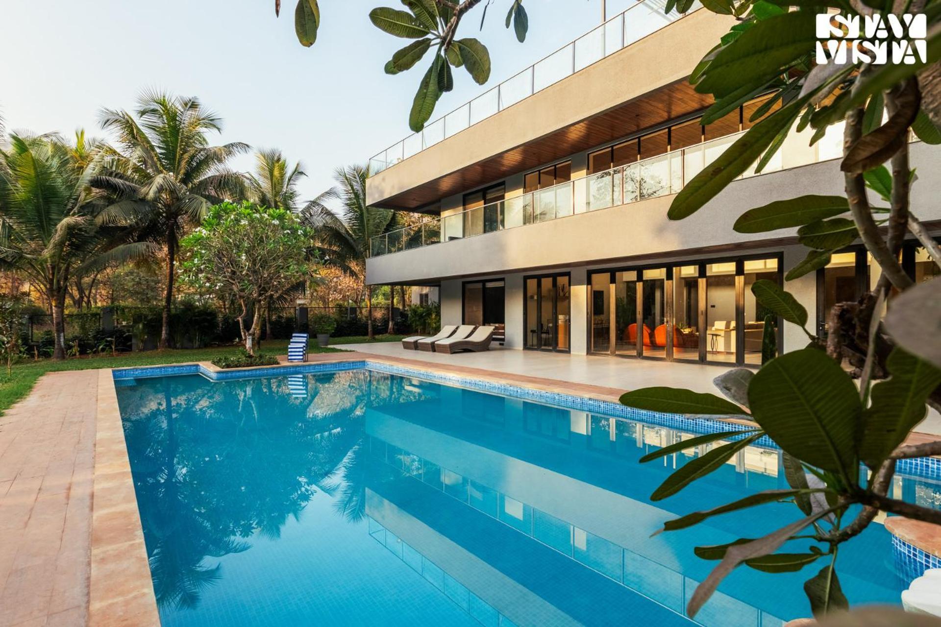 Reflection House By Stayvista With Pool, Terrace Bar, Indoor Games & Exquisite Interiors In A Nutshell Алібаґ Екстер'єр фото